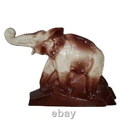 Sculpture Elephant Dolly Art Deco Signé Le Jan