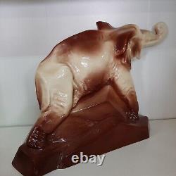 Sculpture Elephant Dolly Art Deco Signé Le Jan