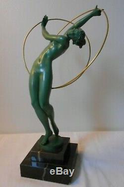 Sculpture Femme Danseuse Régule Art Déco Fayral Pierre Le Faguays Le Verrier
