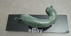 Sculpture Periode Art Deco /bronze / Panthere / Rochard