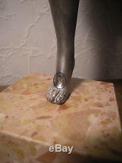 Sculpture art deco CARLIER statuette femme danseuse antique statue woman dancer