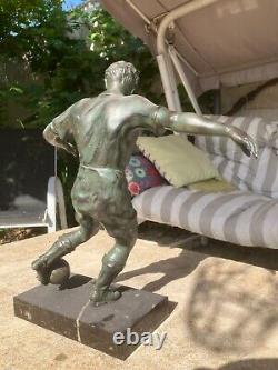 Sculpture art déco Footballeur Ignacio Gallo 37 cm