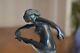 Sculpture Art Deco Bronze Danseuse Nue Folie De Printemps Par Pierre Delannoy