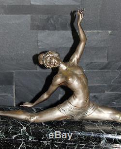 Sculpture bronze danseuse art deco signé MORANTE edition Marcel Guillemard 1930