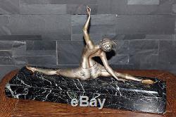 Sculpture bronze danseuse art deco signé MORANTE edition Marcel Guillemard 1930