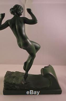 Sculpture d'époque ART DECO VAGUE signée R. GUERBE -1920/1930