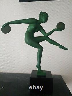 Sculpture danseuse art déco Max Le Verrier édition ancienne