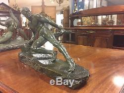 Sculpture en bronze 1930 Art-déco signée Le Faguays