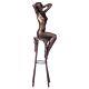 Sculpture En Bronze Art Déco Nue Femme Sur Tabouret D'après Demetre Chiparus