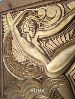 Sculpture en relief danseuse Art Déco par Maurice Picaud PICO