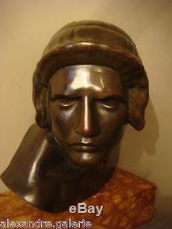 Sculpture la colère dAchille bronze par Constant ROUX (Susse Frères) ART DECO