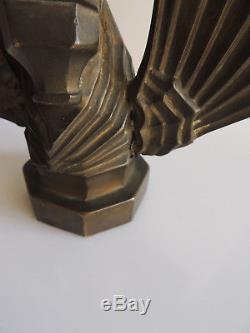 Sculpture/mascotte en bronze cheval ailé art déco hauteur 14 cm vers 192