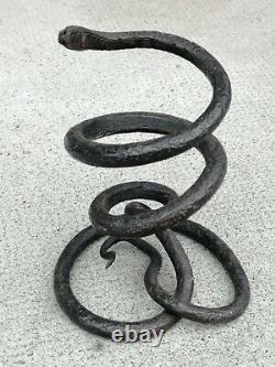 Sculpture serpent fer forgé art déco Iron wrought snike