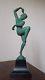 Sculpture Statue Art Déco 1930 Danseuse Nu Max Le Verrier Le Faguay Denis Fayral