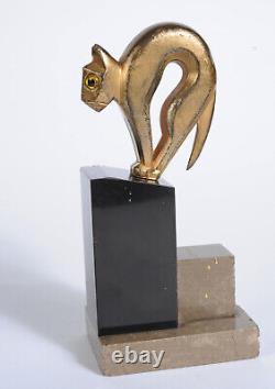 Serres livres Art Deco Chien & Chat Cubistes CIRCA 1930