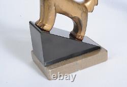 Serres livres Art Deco Chien & Chat Cubistes CIRCA 1930