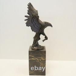 Statue Sculpture Aigle Oiseau Animalier Style Art Deco Style Art Nouveau Bronze