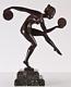 Statue Sculpture Bronze Femme Art Deco Danseuse Femme Nue No Copy Le Verrier