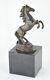 Statue Sculpture Cheval Animalier Style Art Deco Style Art Nouveau Bronze Massif