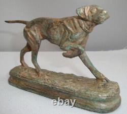 Statue Sculpture Chien Setter Chasse Animalier Style Art Deco Style Art Nouveau