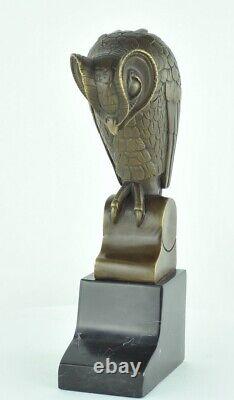 Statue Sculpture Chouette Hibou Oiseau Animalier Style Art Deco Style Art Nouvea