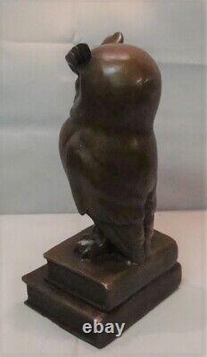 Statue Sculpture Chouette Hibou Oiseau Animalier Style Art Deco Style Art Nouvea