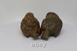 Statue Sculpture Couple de moineau Oiseau Animalier Style Art Deco Style Art Nou