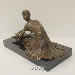 Statue Sculpture Danseuse Charleston Style Art Deco Style Art Nouveau Bronze mas