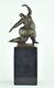 Statue Sculpture Danseuse Nue Acrobate Style Moderne Style Art Deco Bronze Massi