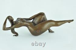 Statue Sculpture Danseuse Sexy Pin-up Style Art Deco Style Art Nouveau Bronze ma