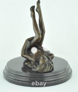 Statue Sculpture Danseuse Sexy Pin-up Style Art Deco Style Art Nouveau Bronze ma