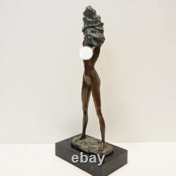 Statue Sculpture Danseuse Sexy Pin-up Style Art Deco Style Art Nouveau Bronze ma