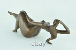 Statue Sculpture Danseuse Sexy Pin-up Style Art Deco Style Art Nouveau Bronze ma