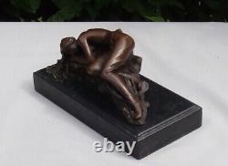 Statue Sculpture Demoiselle Nue Sexy Style Art Deco Style Art Nouveau Bronze mas