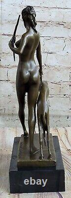 Statue Sculpture Diane Chasseresse Art Déco Style Chair Nouveau Style Bronze