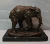 Statue Sculpture Elephant Animalier Style Art Deco Bronze Signe