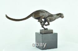 Statue Sculpture Guepard Animalier Style Art Deco Style Art Nouveau Bronze massi