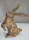 Statue Sculpture Lapin Lievre Animalier Chasse Style Art Deco Style Art Nouveau