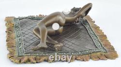 Statue Sculpture Nymphe Sexy Style Art Deco Style Art Nouveau Bronze massif Sign