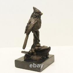 Statue Sculpture Oiseau Animalier Style Art Deco Style Art Nouveau Bronze massif