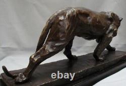 Statue Sculpture Panthere Animalier Style Art Deco Style Art Nouveau Bronze mass