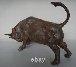 Statue Sculpture Taureau Animalier Corrida Tauromachie Style Art Deco Style Art