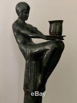 Statue, sculpture Art deco bronze