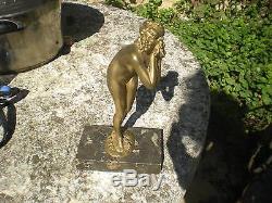 Statue sculpture bronze art déco femme art nouveau de Paul Philippe 1870-1930