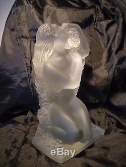 Statuette femme art deco sculpture LALIQUE en cristal statue glass antique woman