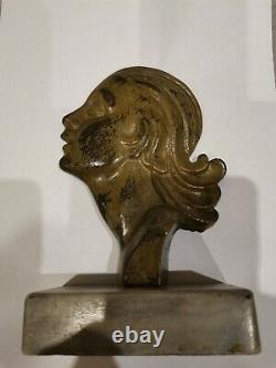 Statuette sculpture art deco femme women Ecstase'30s Amazing relief XX e 1930