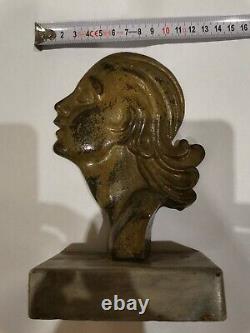 Statuette sculpture art deco femme women Ecstase'30s Amazing relief XX e 1930
