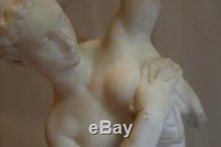 Superbe sculpture en albâtre signée Ettore ZOCCHI Florence H 44 cm