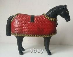 Tirelire cheval sculpture fonte art deco antique cast iron Horse bank 1900