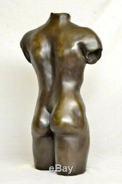 Torse homme nu, statue deco maison cadeau d'art, bronze coulé à froid